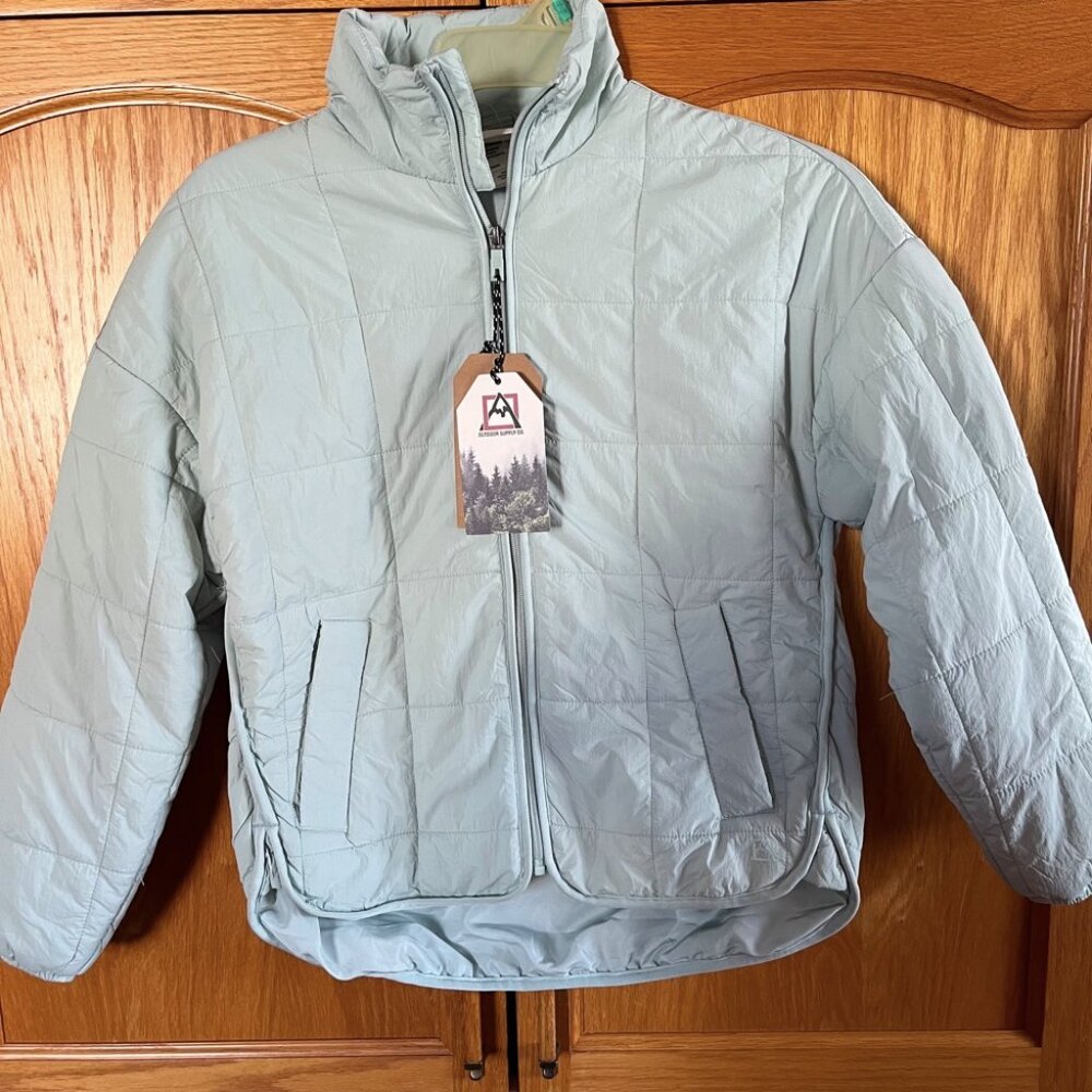 Light Green Puffer Jacket
